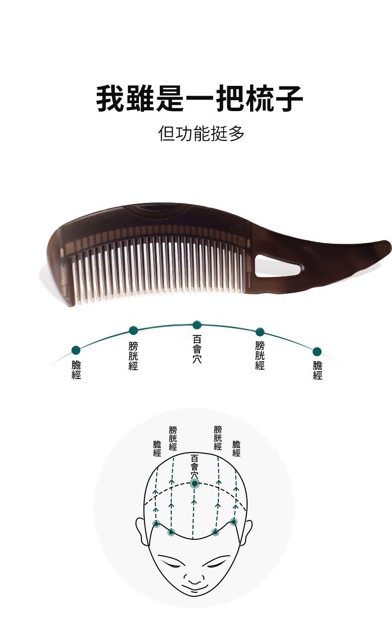 芯赫茲 第三代免洗頭梳子 蓬鬆油脂粒梳子