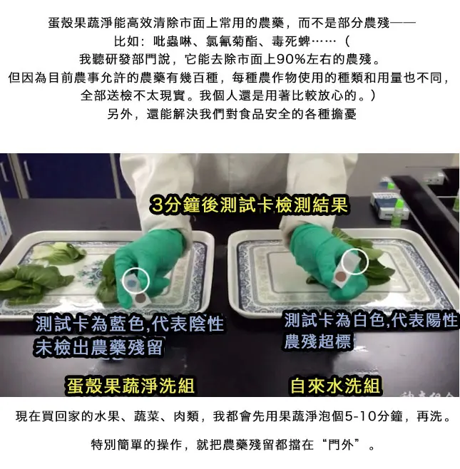 蛋殼果蔬淨：蔬果洗潔劑